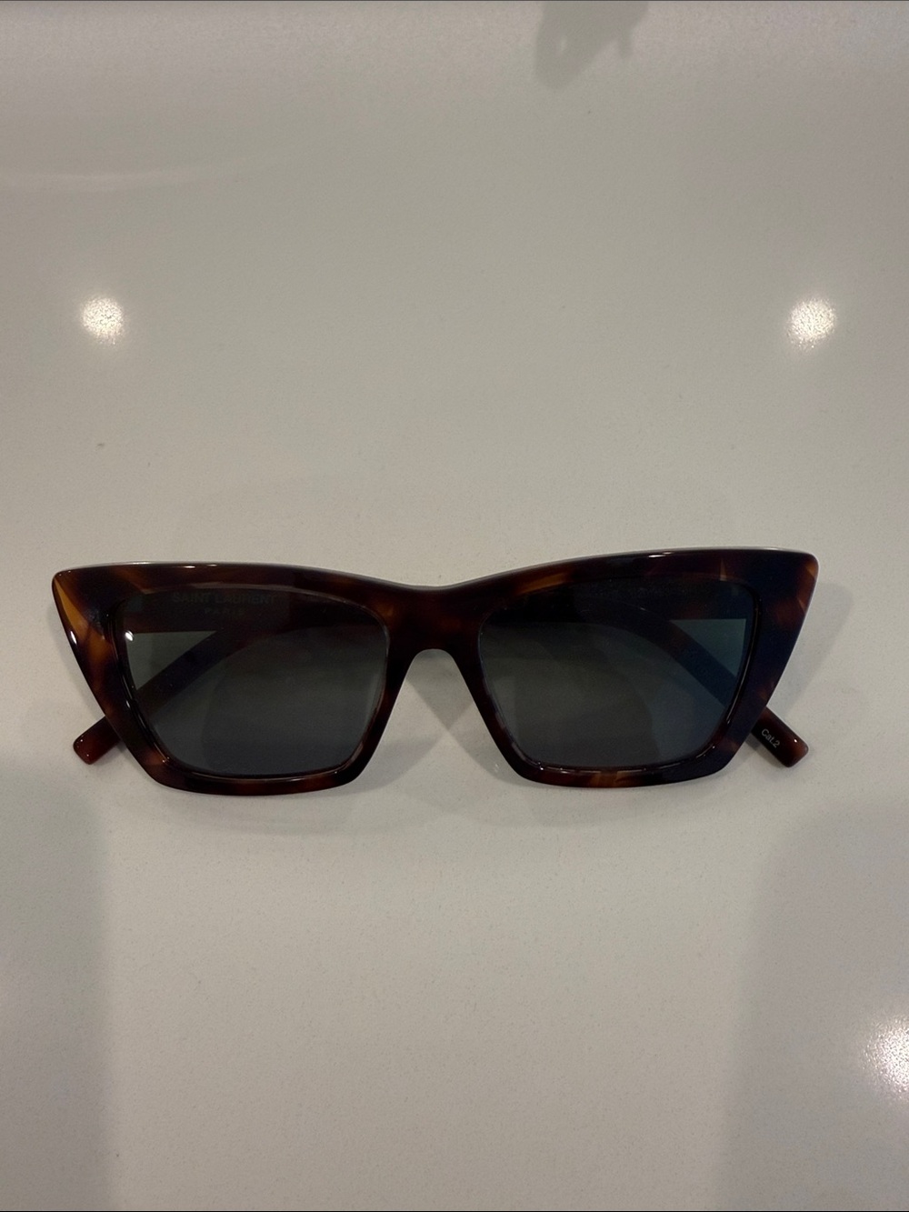 Saint Laurent 276 MICA Tortoiseshell Cat-Eye Sunglasses - Brown